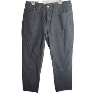 Levi Strauss 550 Jeans Black Wash Relaxed Fit Mens W36 L30 VTG